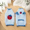 Roupas para Cachorros para Outono e Inverno, Suéter Pulôver de Pelo Sintético de Visão com Cachecol, Roupas de Duas Pernas para Gatos, Atacado de Vestuário para Animais de Estimação Pequenos e Médios