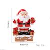 Papai Noel sentado chaminé ornamentos de resina cena de natal atmosfera decoração natal casa pátio decorações