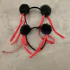 Qual faixa de cabelo mágica infantil desce do mundo com a faixa de cabelo bola de pelo de desenho animado acessórios de cabelo bola fita adereços de performance infantil animação