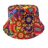 Sombrero de Pescador Estampado Transfronterizo, Reversible, Unisex, Sombrero Versátil con Protección Solar para Actividades al Aire Libre, Sombrero de Cubo Retro con Graffiti