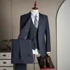 [Terno de Elite para o Dia a Dia] Terno Masculino, Casual de Negócios, Formal Slim-Fit para o Trabalho, Terno de Alta Qualidade Sem Passar