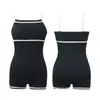 Traje de baño tipo bóxer de una pieza de nuevo estilo para mujer, conservador, que oculta el abdomen, adelgazante, adecuado para la playa, vacaciones y aguas termales, disponible para dropshipping