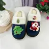 Lindas Pantuflas de Peluche de Muñeco de Nieve Navideño de Dibujos Animados para Mujer, Pantuflas de Algodón Cálidas y de Suela Suave para Uso en Exteriores en Otoño e Invierno