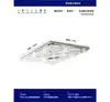 Luz de Techo Bauhaus para Dormitorio Industrial de Espectro Completo Protectora de Ojos Color Cromo Estudio Vestidor Retro Balcón
