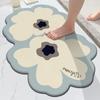 Tapetes de Piso Estilo Tierra de Diatomeas, Tapetes de Piso con Forma Especial de Flor, Tapetes para Puerta de Entrada, Tapetes de Piso para Baño, Venta al por Mayor de Tapetes de Piso para Baño