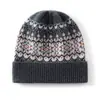 Venta al por mayor de fábrica Cachemira Transfronterizo Otoño e Invierno Nuevo Engrosado Jacquard Fair Isle Cálido Protección contra el Frío Protección Auditiva Gorro para la Cabeza Gorro