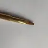 Brocha de Labios Retráctil Brocha para Labial Bolsa Portátil con Tapa Mini tamaño pequeño Lápiz de Labios de Cola de Lobo Amarillo Scholar Material Cangzhou