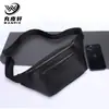 Bolsa de cintura masculina de couro bovino de camada superior bolsa mensageiro bolsa de peito de couro bolsa de ombro bolsa de celular mochila pequena bolsa de cintura em estoque atacado