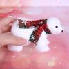 Enfeites de Urso Branco de Natal Pingentes de Decoração para Árvore de Natal Suprimentos para Decoração de Natal Urso Branco de Espuma Enfeites de Mesa
