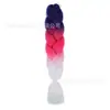 Fibra química de tres colores, cuatro colores, cinco colores, degradado, seda de alta temperatura, trenza grande, trenza jumbo, trenza burbuja, material para trenzas de cabello