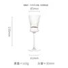Conjunto de Taças de Vinho Douradas com Listras Verticais, Copos de Coquetel Galvanizados para Casa, Taças de Champanhe, Taças de Vinho Tinto, Decantador
