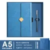 Conjunto de presente para notebook, estilo executivo, notebook A5 de alta qualidade com caneta gravada, design requintado, adequado como presente para empresas, universidades ou escolas