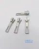 Cabeça de zíper de fábrica em estoque Não. 3 Não. 5 Não. Bolsa com zíper e puxador inferior de metal prateado brilhante com 8 pérolas