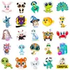 50 Piezas de Lindas Pegatinas de Animales de Dibujos Animados con Ojos Grandes, Lindas Pegatinas de Avatar, Pegatinas de Recompensa para Niños de Dibujos Animados, Pegatinas de Papelería