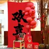 Tela Colgante Decoración de Año Nuevo 2025, Montaje Popular de Fondo para Fotos para Centros Comerciales, Tela de Atmósfera para Patio Pequeño del Festival de Primavera del Año del Dragón