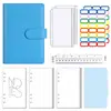 Caderno A6 de Folhas Soltas Transfronteiriço da Amazon Caderno de Couro PU Macaron Planejador de Orçamento em Dinheiro Bloco de Notas de Folhas Soltas