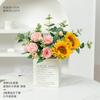 Ins estilo girassol falso buquê sala de estar mesa de jantar decoração floral flor falsa decoração de quarto adereços para fotos