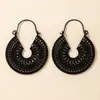 Pendientes Retro Europeos y Americanos con Borlas en Forma de U para Mujer ebay Estilo Étnico Pieza Redonda Media Luna Hueca Pendientes Largos Colgantes de Oreja