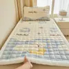 Colchón de Terciopelo de Leche Engrosado para Clase Transfronteriza en Vivo Cubierta de Cama Tatami Doméstica Colchón Plegable Individual para Siesta en Dormitorio