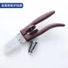 Em Estoque Clip de Castanha de Aço Inoxidável com Cabo de Retorno Abridor de Castanha Tesoura de Abertura Cruzada para Castanha Descascador de Avelã