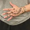 Pegatinas de Tatuaje de Dedo de Ratán Oscuro Nuevas Transfronterizas Herbales Semipermanentes de Alta Gama Impermeables de Larga Duración No Reflectantes