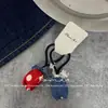 Novo Grampo de Cabelo Azul Polka Dot Doce Estilo Coreano para Crianças com Tecido de Cor Contrastante Presilha Lateral para Mechas de Cabelo para Mulheres