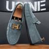 Sapatos Masculinos Doudou Primavera Versátil Estilo Britânico Sapatos Casuais de Couro Masculinos Mocassins Masculinos Preguiçosos para Dirigir Sapatos da Moda para Homens