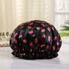 Gorro de ducha doble impermeable para adultos, gorro de cocina para maquillaje, champú, ducha, engrosado, logotipo imprimible, los fabricantes pueden configurarlo
