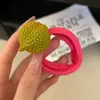 Diadema Linda de Frutas Dongdaemun de Corea del Sur, Diadema Versátil para Primavera y Verano, Colorida de Alta Elasticidad, Anillo de Toalla para el Cabello No Dañino, Accesorio para el Cabello