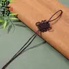 Cuerda para colgar nudo chino nudo cuadrado de 6 discos borla flecos tejido a mano empaque regalo llavero DIY al por mayor productos en stock