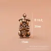 Promoção quente pingente tridimensional de latão do Zodíaco chaveiro de latão do Zodíaco chaveiro de carro de latão produtos com pingente de cobre