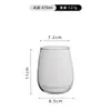 Taza de Café de Alto Borosilicato para Uso Doméstico, Elegante y Resistente a Altas Temperaturas, Taza para Americano Helado Latte, Vaso de Vidrio para Beber
