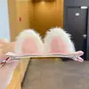 Pinza para el Cabello de Gato 3D de Felpa, Estilo Nuevo Lindo, Suave con el Cabello, Pinza para Flequillo Lateral, Versátil, Suave, Dulce y Femenina