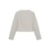 Exportação Transfronteiriça Roupas Femininas Outono 2025 Europeu e Americano Gola Redonda Manga Longa Blazer Curto de Botão Duplo para Mulheres F525139