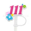 Novos acessórios para namoradas Tubo de sucção Manga Tampa de sucção Silicone Plugue de poeira Bonito Anime Party Straw Decoration Produtos transfronteiriços