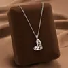 Comercio Exterior de Amazon Venta Caliente Collar de Acero de Titanio Temperamento Femenino Circonita Microincrustada Personalidad Cadena para Clavícula de Alto Sentido Colección Joyería