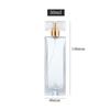 Frasco de perfume criativo com baioneta engarrafado 30ml de vidro triangular portátil amostra cosmética serigrafia spray frasco vazio