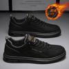 Sapatos Masculinos Inverno 2025 Novo Estilo Forrados com Lã Quentes Slip-On para Dirigir Casuais Modernos Versáteis Antiderrapantes Leves Tênis