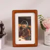 Suporte de Exibição de Porta-Retrato de Madeira Maciça Nogueira Preta Juntas de Espiga e Furo Cantos Arredondados 6 7 8 a 4 polegadas Porta-Retrato de Casal Suspensão na Parede Porta-Retrato Vazio de Alta Qualidade