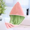 Gorro de Terciopelo Coral para Secar el Cabello para Mujer, Doble Capa, Engrosado, Altamente Absorbente, Turbante de Secado Rápido, Toalla para Secar el Cabello, Gorro de Ducha