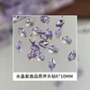 Pedras de Strass para Unhas Super Brilhantes Cristal Roxo Forma Irregular Fundo Pontiagudo Strass Grandes Pedras Tipo Ovo de Pombo Celebridade da Internet Venda Quente Decorações Super Brilhantes Misturadas Atacado