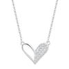Collar Lingchuang de plata de ley 925 para mujer, diseño nicho ins, cadena para clavícula al por mayor, colgante de corazón dulce de versión coreana que combina con todo