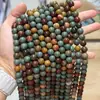 Pedras soltas de jade colorido da Mongólia, contas redondas coloridas de pedra colorida Alashan multicolorida, pulseira DIY, colar e acessórios de joias