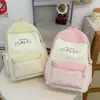 Mochila Juvenil y Dulce para Niñas, Bolso Escolar Ins de Estilo Japonés de Nicho para Estudiantes de Secundaria, Mochila Ins Versátil y de Moda de Estilo Coreano