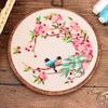 Pacote de Material Original Novo DIY Bordado à Mão Estilo Chinês Flor e Pássaro Biyi Voo Duplo Qingluan Fênix Folha de Bordo