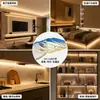 Tira de Luz LED COB de Alto Brillo 24V Autoadhesiva Flexible de Bajo Voltaje Luz Lineal para Decoración del Hogar Doble Párpado Techo de Sala de Estar Luz Lineal