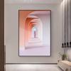 Pintura decorativa arquitectónica de estilo de lujo ligero de tamaño súper grande, extensión de espacio de entrada de sala de estar, pintura colgante, pintura de piso enorme para Villa