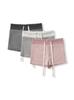 6015-25 Verano Estilo Coreano Niña Estilo Flojo Acanalado Cintura Ancha Rayado Cordón Shorts Leggings Pantalones Cortos
