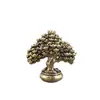Árbol de la Fortuna de Latón Sólido Árbol de Lingote Atractor de Riqueza Adorno de Mascota de Té Vintage Decoración de Cobre Hecha a Mano