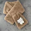 Cachecol de pelo macio versão coreana estilo japonês outono e inverno ins cachecol de pelúcia para menina imitação de pelo de coelho rex grosso cruzado